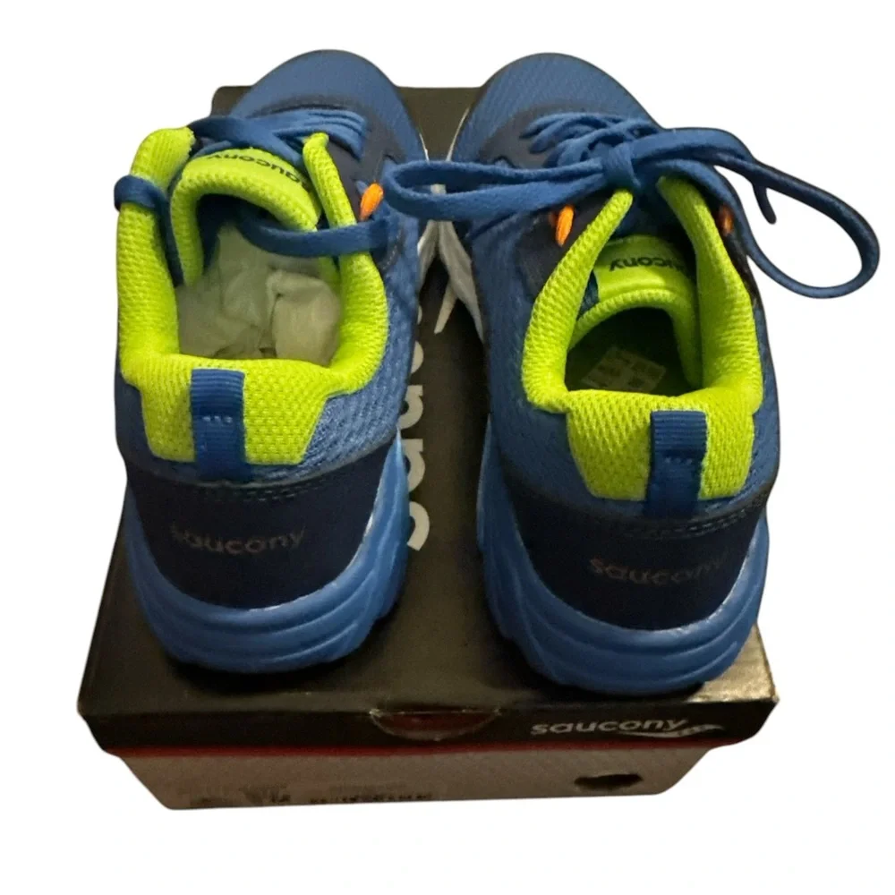 Saucony Blue and Green Sneakers